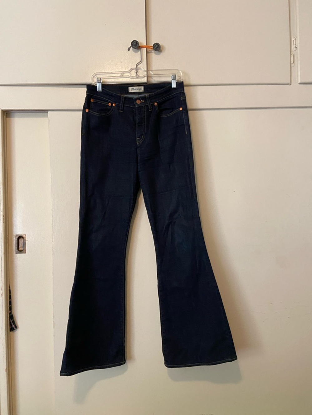 Madewell Dark Blue Flea Market Flare Jeans 28